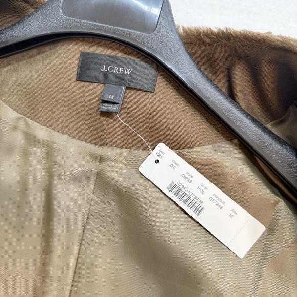 J. Crew | Plush Fleece Teddy Winter Coat Heather Olive, medium ***NEW with tags - Picture 10 of 12